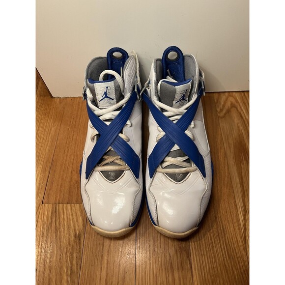 Jordan 8.0 Shoes Mens Size 10.5 White Blue Basketball Sneakers 467807-102 main image 12